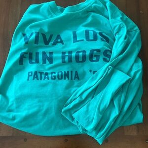 Patagonia Vibrant Blue Graphic Long Sleeve